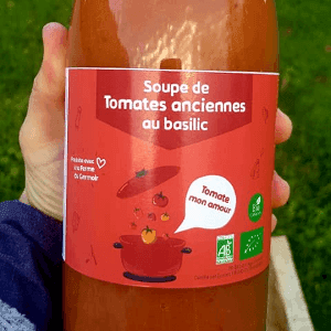 Soupe de tomates courgettes