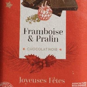 Tablette chocolat "grain de sail" Noir Framboise & Pralin (Édition limitée)