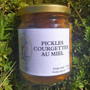 Pickles de courgettes au miel