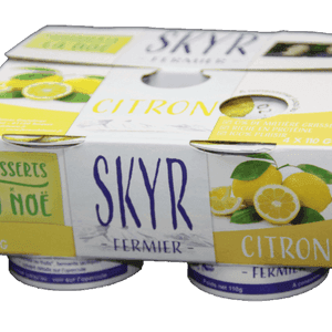 Skyr aromatisé, au citron (pack de 4x110g)