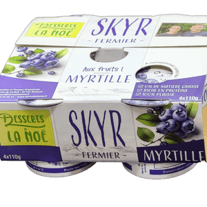 Skyr Fruit, à la myrtille (pack de 4x110g)