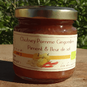 Chutney pomme gingembre piment & fleur de sel 125 g