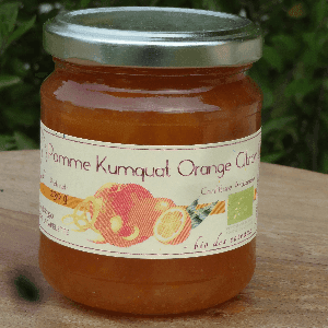 Confiture de Pommes Kumquat Orange et Citron 230 g