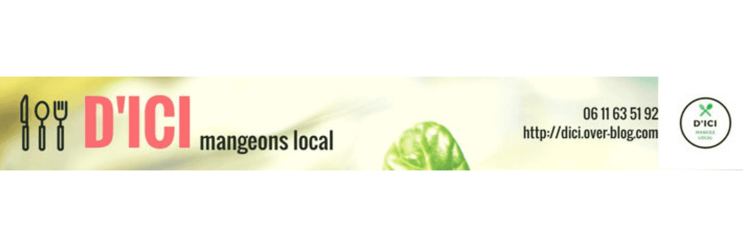 Bannière de D'ICI Mangeons local et bio - Restauration itinérante bio