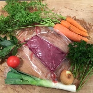 2 steaks  faux-filet - environ