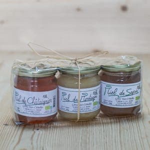 Assortiment 3 miels de 250 g