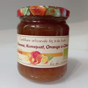 Confiture de Pommes Kumquat Orange et Citron 230 g