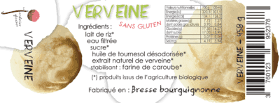 GLACE VEGETALE VERVEINE(riz) 516ML