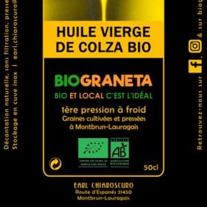 Huile de colza BIO
