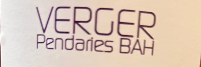 Bannière de VERGER  PENDARIES  BAH