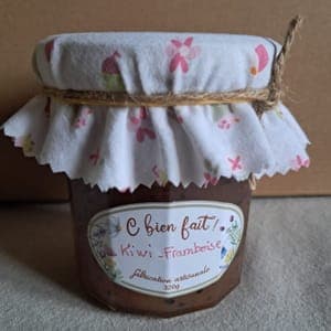 Confiture de Kiwi-Framboise