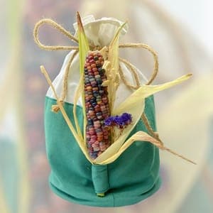 🎁 Spécial Fêtes ! Pochon en tissus 🎅🏼 + 5 produits + maïs multicolore