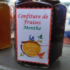 Confiture de fraise 🍓 et menthe !