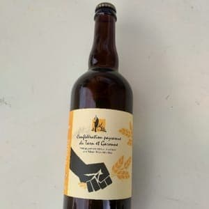 Bière blonde Confédération paysanne