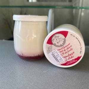 Yaourts sur lit de fruits