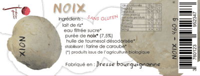 GLACE VEGETALE NOIX 516ML (riz)