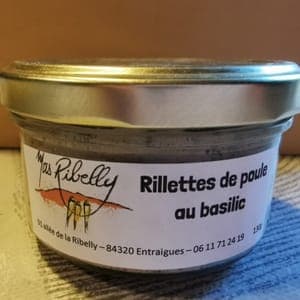 Rillette de poule au basilic