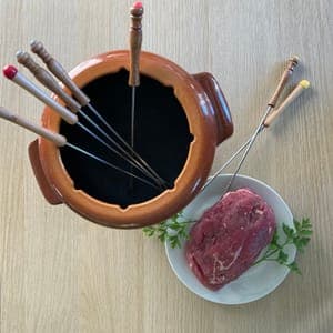 Viande à fondue ou brochettes - environ