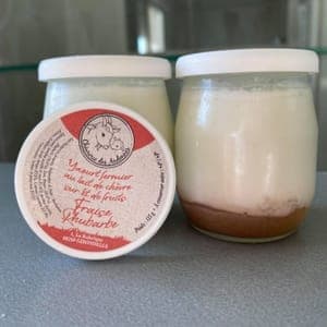 Yaourts sur lit de fruits