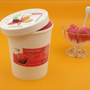 SORBET PLEIN FRUIT FRAMBOISE 1 LITRE