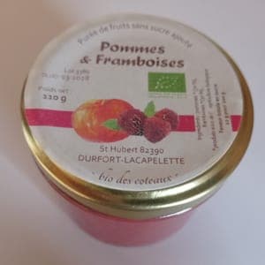 Purée de fruits Pomme & Framboise 110 g