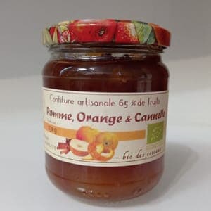 Confiture  de Pomme Orange Cannelle 230 g