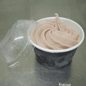 Glace au lait de chèvre Fraise