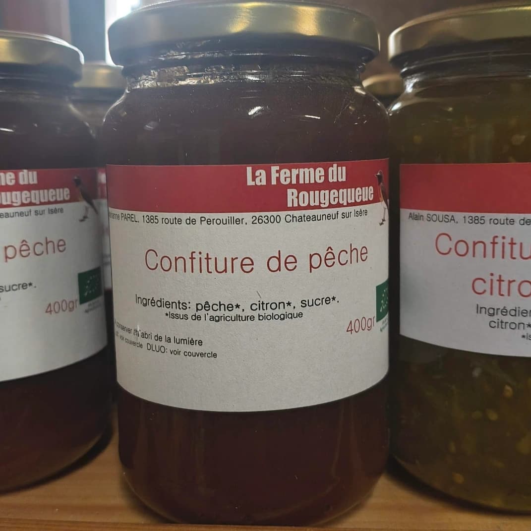 Confiture de Pêche bio