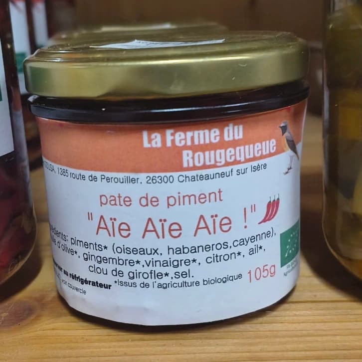 Pate de piment bio "Aïe Aïe Aïe"