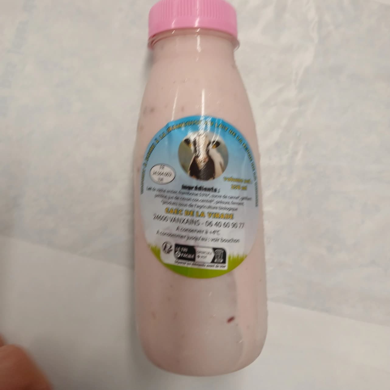 Yaourt à boire framboise 