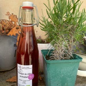 Vinaigre de cidre aromatisé à la lavande