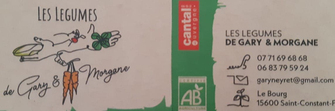 Bannière de Les légumes de Gary et Morgane / Traiteur fermier