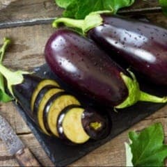 Aubergine ronde origine Dracy St Loup
