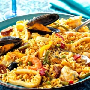 Paella poulet fruits de mer 300 gr