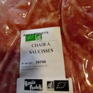 Chair à saucisses 100% volaille pour farcir