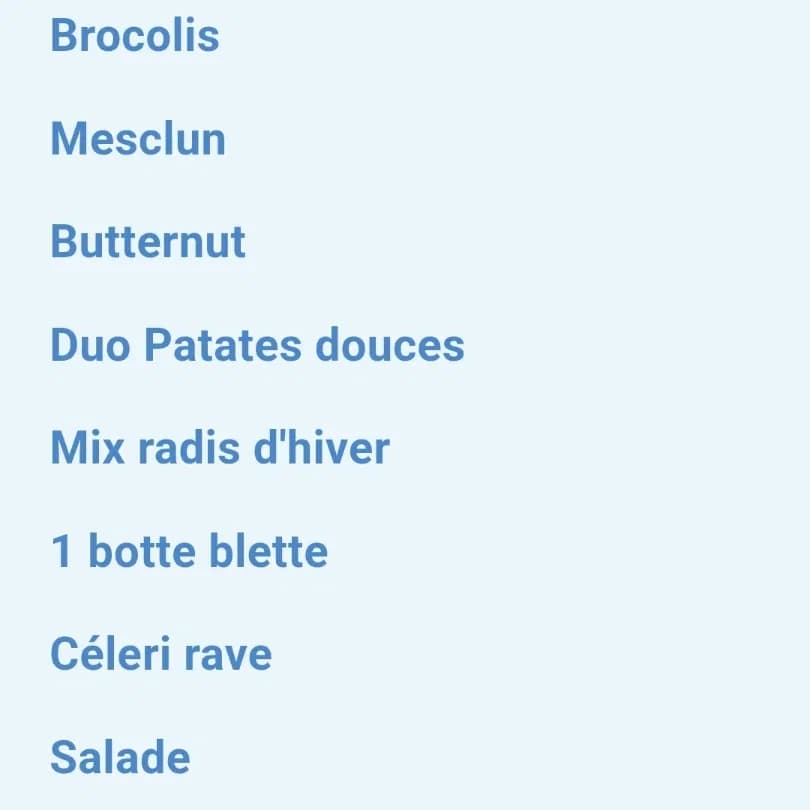 Grand panier brocolis 