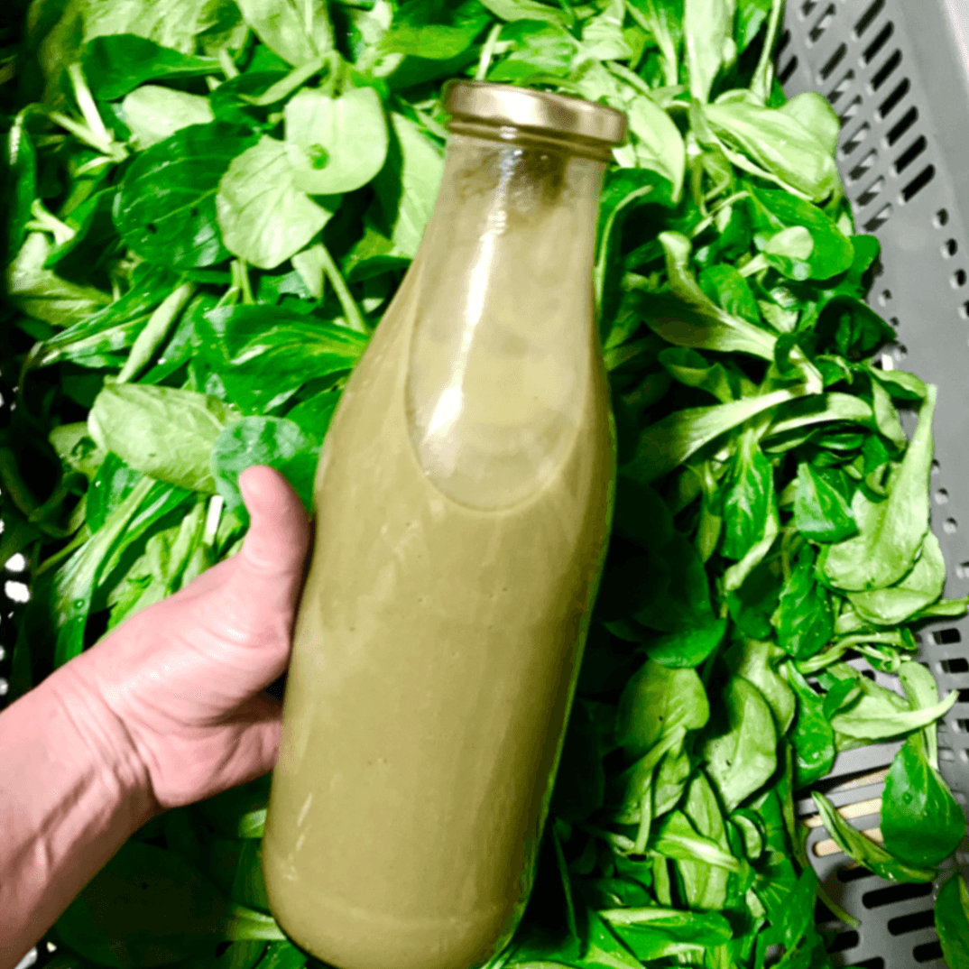 Velouté mâche, pommes de terre, carottes, oignons