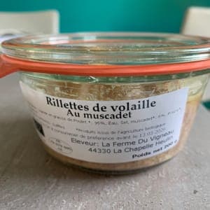 Rillettes de poulet - Rillettes de poulet nature