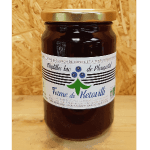 Confiture de myrtilles bio