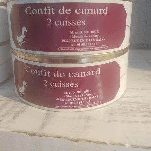 Confit de canard en boite