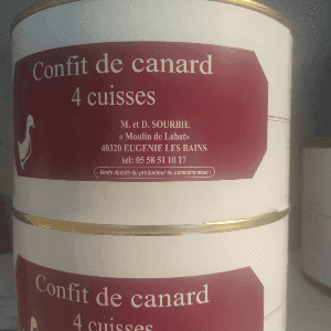 Confit de canard en boite