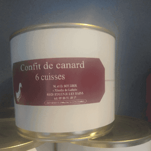 Confit de canard en boite