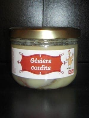 Bocal cuisiné Gésiers confits