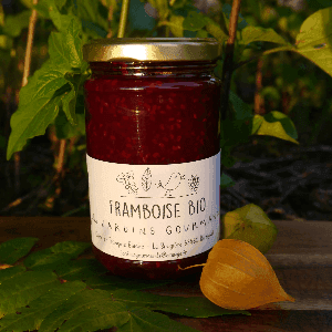 Confiture de framboises bio