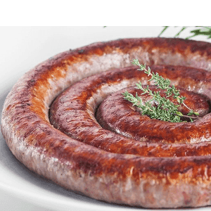 Saucisses de porc NOIR BIO ferme du CASTEROU