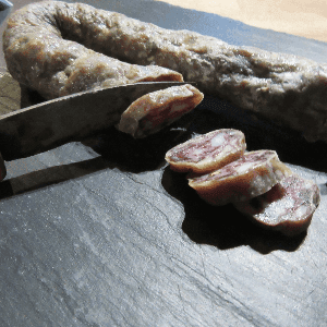 Saucisse sèche de porc noir Ferme du CASTEROU