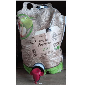 BIB de jus de pomme BIO et DEMETER 3L