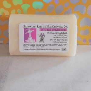 Savon au lait de chèvre Lavandin
