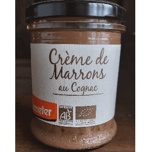 crème de marrons au cognac BIO et DEMETER  200gr