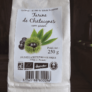 Farine de chataignes 250gr BIO et DEMETER